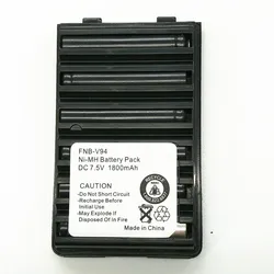 Batterie NI MH 1800, 7.5 mAh, FNB V94 V, pour Radio Yaesu / Vertex FT 60, FT 60E, FT 60R, VXA 300,VX 110, VX 120 