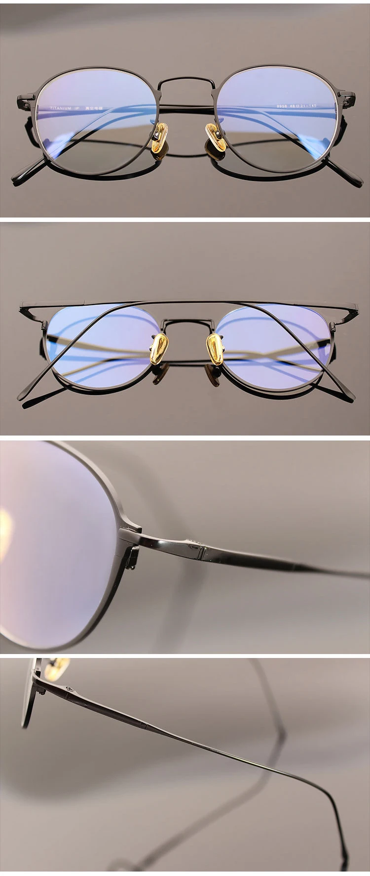 Титановые круглые очки, оправа для мужчин, ультралегкие винтажные очки по рецепту, женские ретро оптические оправы, прозрачные очки, очки