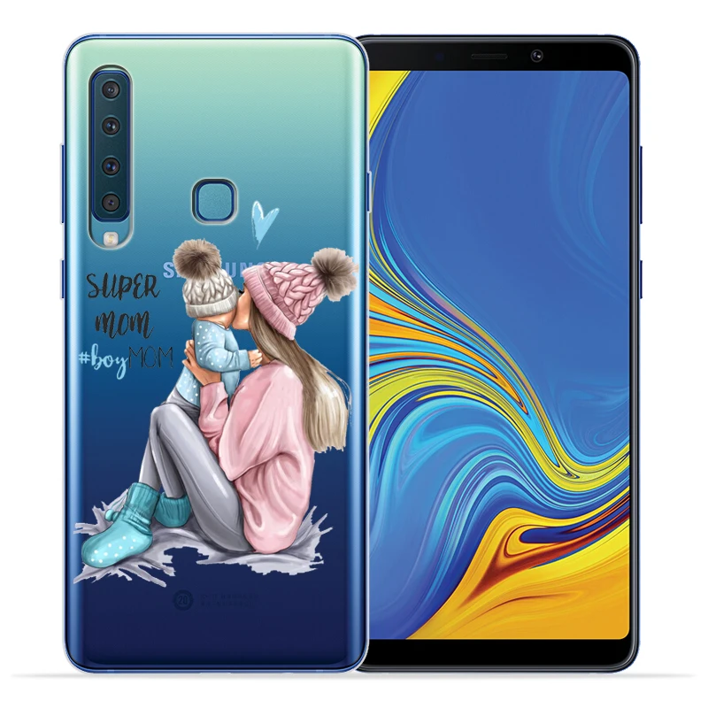 Модный чехол для телефона Super Dad Mom Girl Baby Coque Etui Samsung Galaxy A40 A20 A30 A50 A10 A70 M10 M20 Shell Capa Back