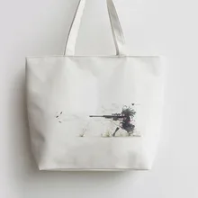 Аниме снайперская девушка сюжеты из японского аниме тотализатор сумки сумка для покупок с персонажем из мультфильма школьная сумка многоразовый шоппер продуктовый мешок GA1279