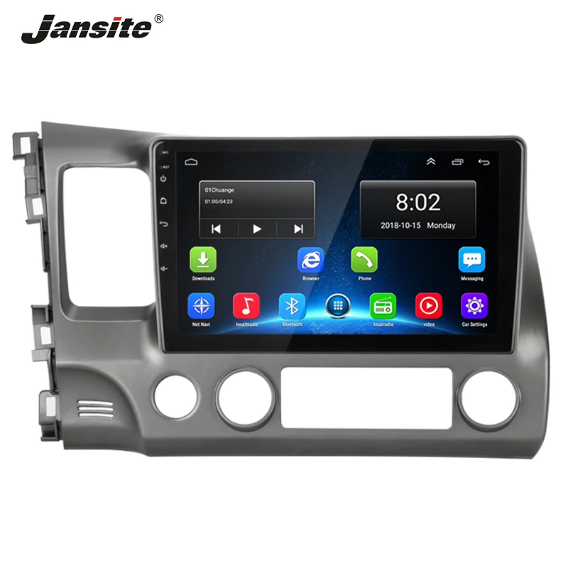 

Jansite 10.1" Car Radio For Honda Civic 2005 2006 2007 2008 Android8.1 player GPS Touch screen 4G Wifi 2G + 32G Car media player