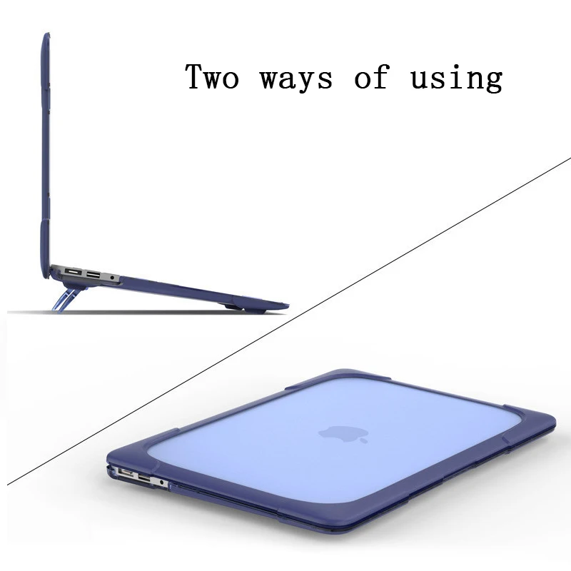 Чехол для ноутбука с откидной подставкой Macbook air Pro Retina 11 12 13 15 A1706 A1708 A1989 матовый