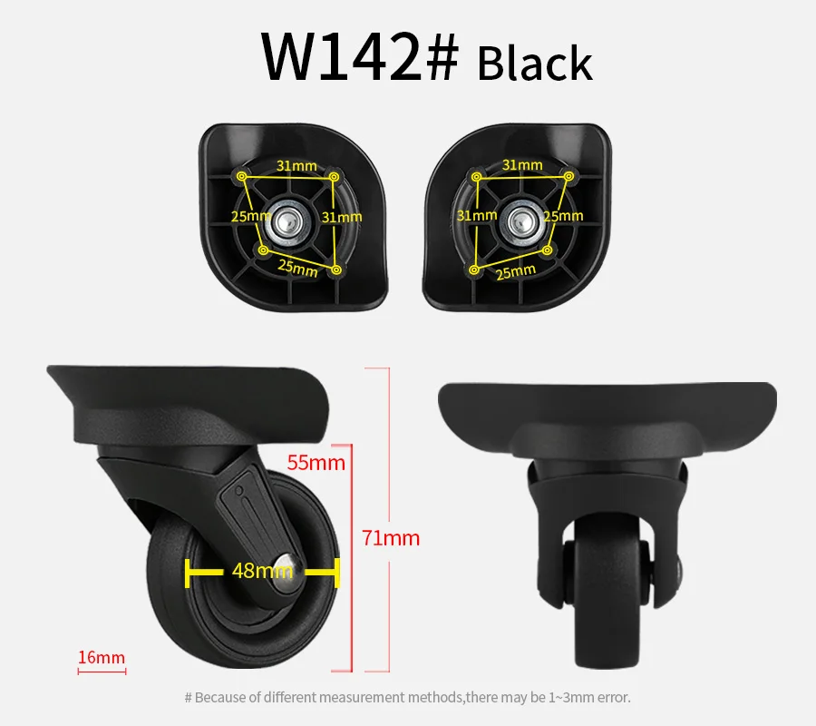 Запасные колеса для Аксессуары для чемоданов, чехол для костюма, запчасти для оборудования, чехол для тележки, ролики, высокое качество, колеса