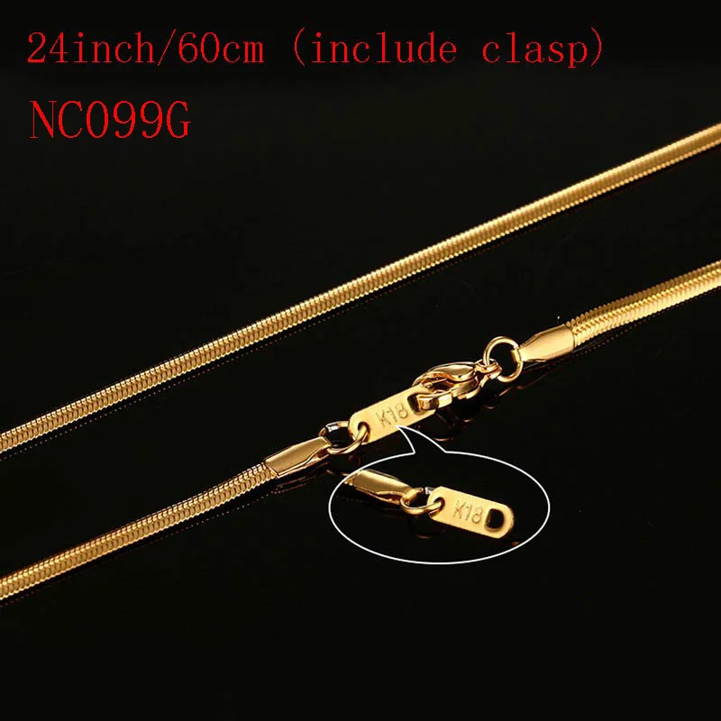 Купить vnox 24 дюйма золото-цвет цепь цепочки и ожерелья длинные металл ...