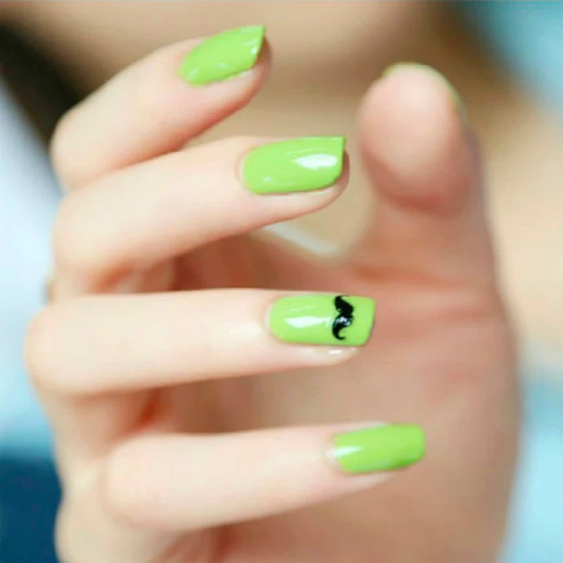 

3D Mustache Nail Art Stickers 1pcs Decals For DIY UV Gel Polish Nail Tips Decoration Accessories