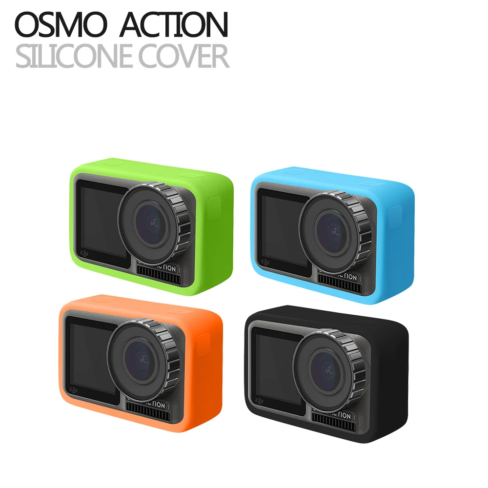 

DJI New Products Body Cover For DJI Osmo Action Sport Camera Soft Silicone Gel Cover Case Protective Action Camera Cap Covers