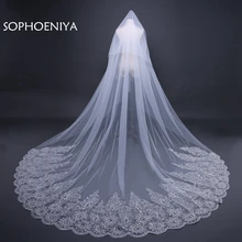 Горячая Распродажа, слоновая кость, Соборная вуаль, veu de noiva, сексуальная свадебная вуаль, вуаль de mariee, вуаль для невесты, duvak gelin aksesuar velos de novi