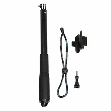 Handheld Aluminium Extendable Pole Monopod with Screw & Strap & Remote Control Buckle for GoPro/ Xiaoyi Sport Cameras, 36-110cm