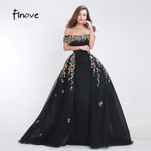 Finove платье для выпускного вечера с бисером Новые стили сексуальное ТРАПЕЦИЕВИДНОЕ ПЛАТЬЕ с вырезом лодочкой и отстегивающейся юбкой длиной до пола длинное вечернее платье для женщин
