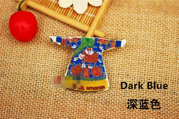 Chinese Cloisonne Empress Dress Fridge Magnets - 8