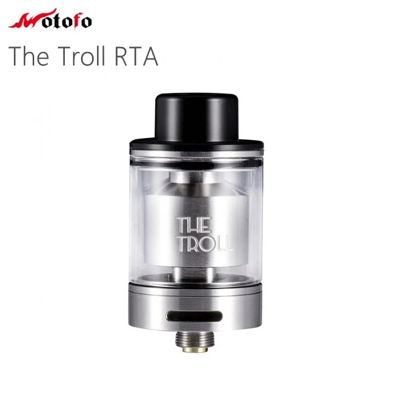 

New Original WOTOFO The Troll RTA Atomizer 5ml The troll Tank Dual coil flavor for Huge Vapor One post design Easy Build Deck