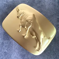 Роскошные твердая латунь Bull ремень модная обувь с пряжкой Для мужчин пряжки ремня высокое качество ковбой пряжки для джинсы Для мужчин