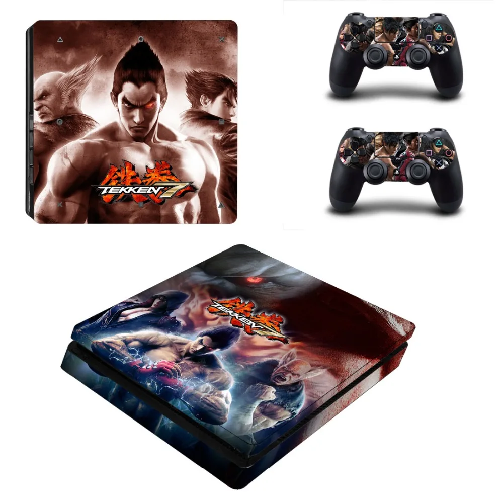 Игра Tekken 7 PS4 тонкий стикер кожи для sony playstation 4 консоли и контроллеры наклейка PS4 тонкий стикер винил