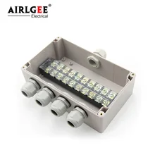 200*120*75 мм 1 вход 4 выхода t водонепроницаемая распределительная коробка 45A 10 бит кабель Соединительная коробка для тонкопленочных солнечных элементов IP66 нейлоновый разъем