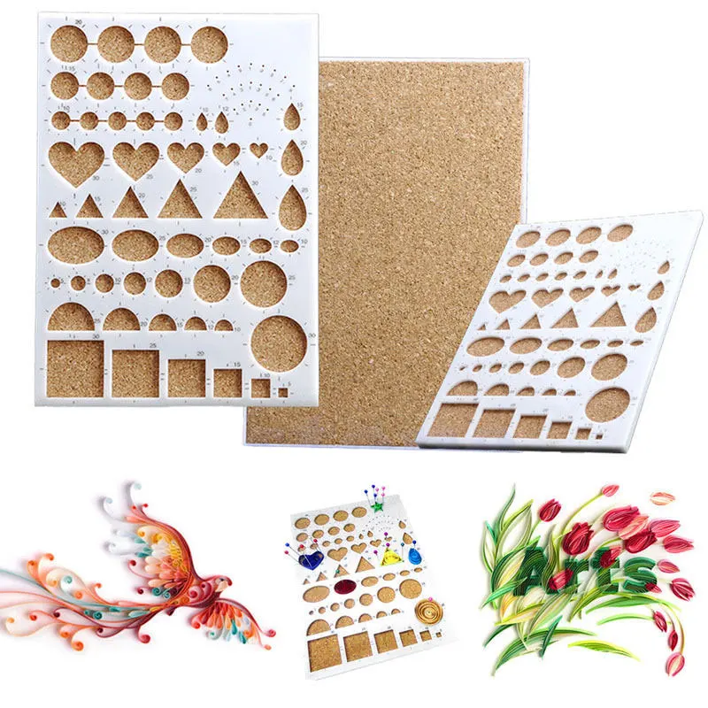

Paper Quilling Template Embellishments Cork For Scrapbooking Papercraft Papel Scrapbook Craft Paper Art Tool