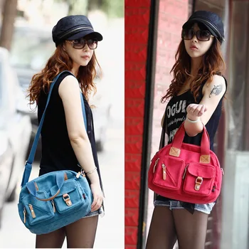 

010618 new hot women handbag female fashion canvas shoulder bag lady tote bag