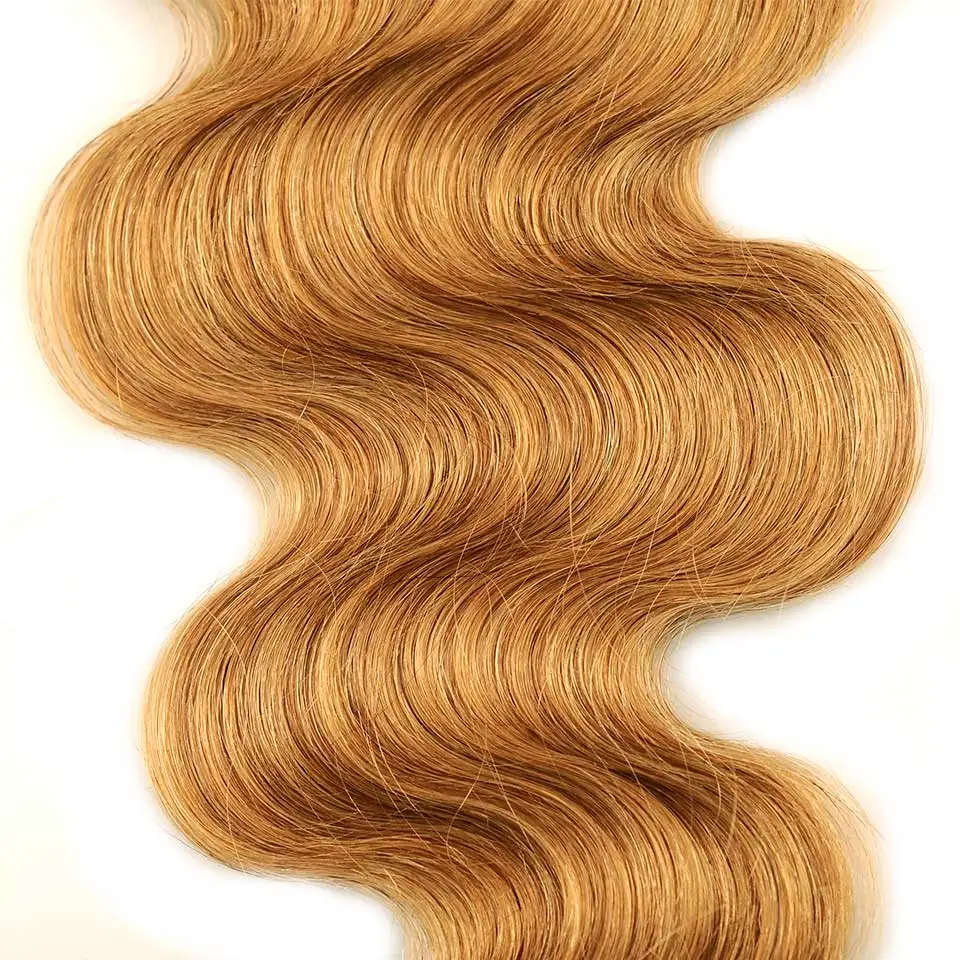 Pinshair Pre-Colored 27 Blonde Indian Body Wave Human Hair 3 Bundles Honey Blonde Nonremy Hair Weave Extension Cheap Indian Hair (51)