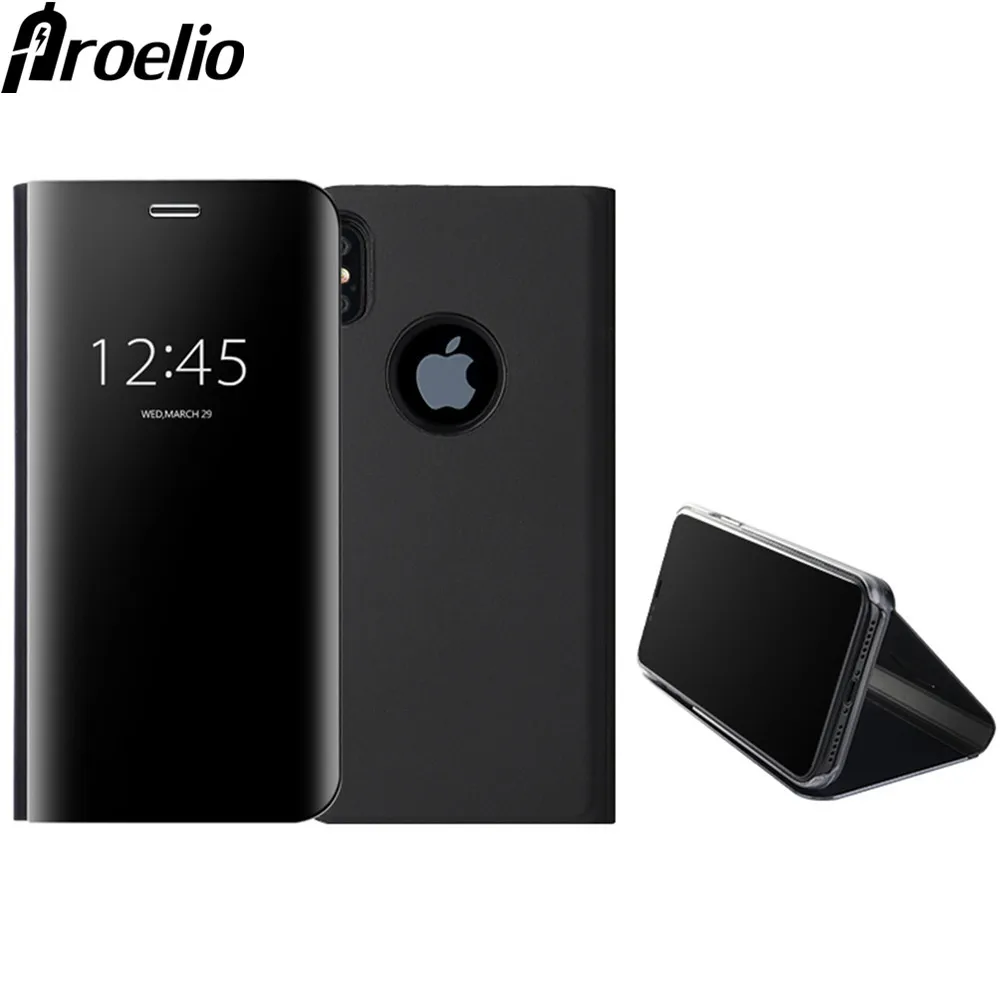 Proelio чехол для iPhone 7 плюс 8x10 полное покрытие Чехлы-перевёртыши смарт-зеркало Clear View
