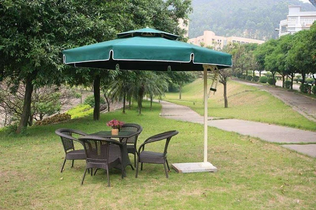 Aluminum Outdoor Furniture Umbrella Patio Side Unilateral Double Top Large Square Garden Umbrellas Aluminum Outdoor Furniture Umbrella Patio Side Unilateral Double Top Large Square Garden Umbrellas