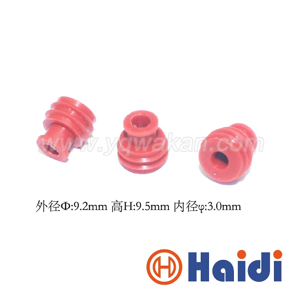 100pcs Automotive Plug Silicone Rubber Seal Hdz32 Red Wire Seals For