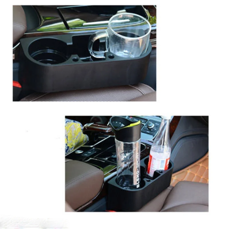 ABS черное крепление сиденье автомобиля зазор чашка бутылка телефон держатель для напитков подставка коробки держатель чашки авто Интерьер Органайзер аксессуары