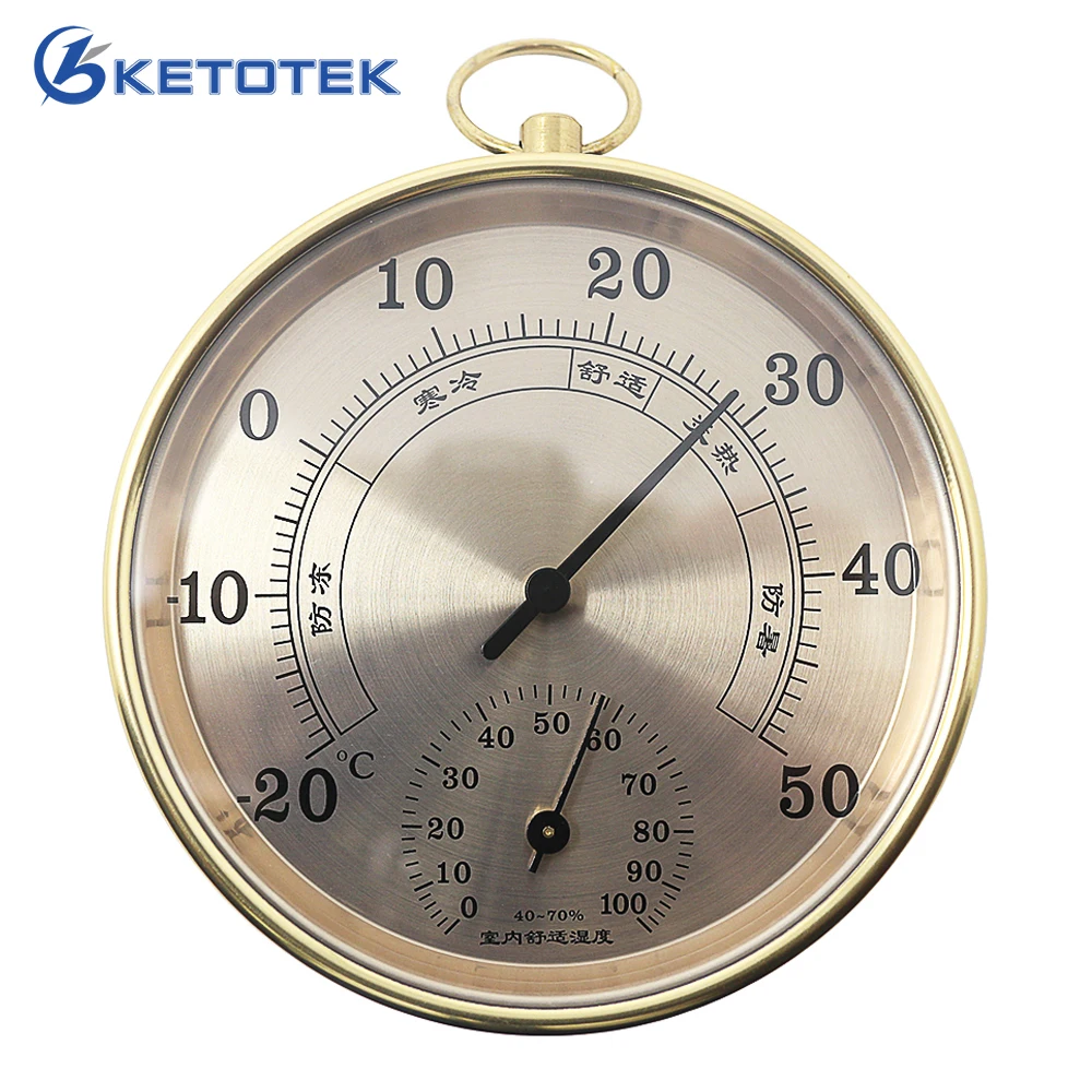 10cm Household Indoor Thermometer Hygrometer Baby'room Air Psychrometer
