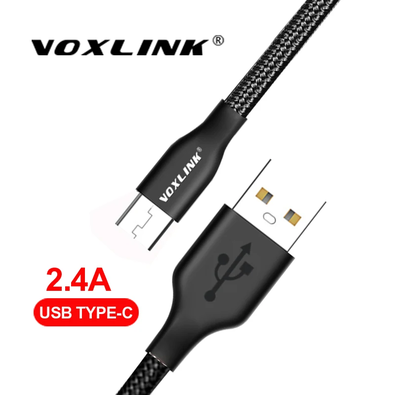 

VOXLINK USB Type C Mobile phone data charging cable for Samsung S9 S8 Huawei P20/Mate20/OnePlus 2/ZUK Z1/LG G5/Xiaomi 8SE/HTC10