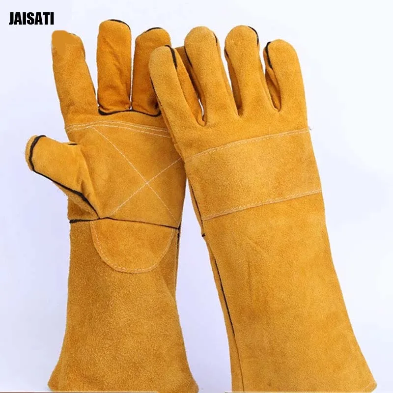 395 cm high temperature welding Working gloves cowhide gloves labor