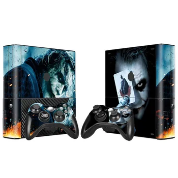 

Free Drop Shipping Joker Skin Sticker Protector for Xbox 360 E for Microsoft Xbox 360E Slim with 2pcs Controllers skins Stickers