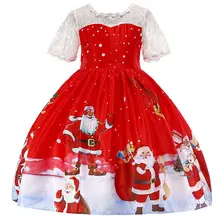 Baby Girl clothes Kids Dresses for Toddler Children Christmas clothing Santa Claus Princess Dress for party cosplay dress
