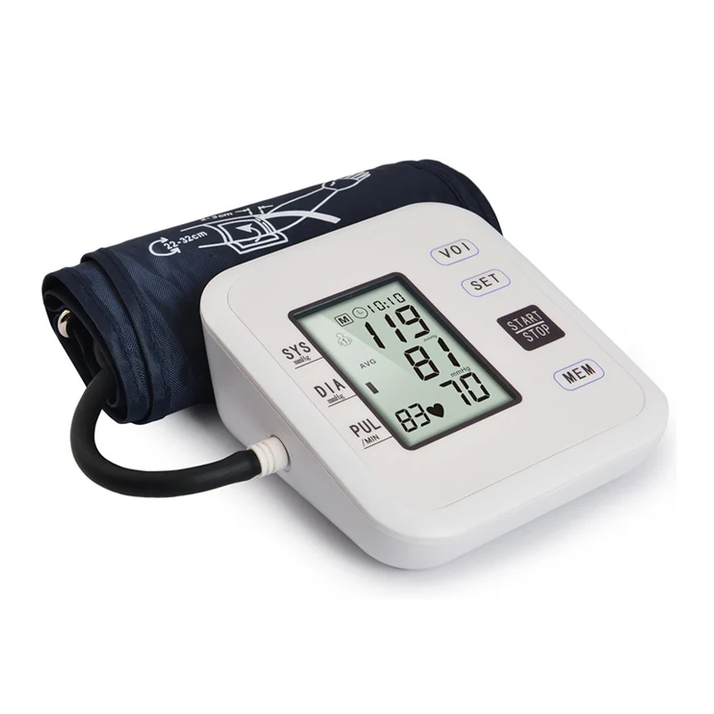 

Digital Upper Arm Blood Pressure Monitors Tonometer Portable Health BP Blood Pressure Pulse Monitor Meter Sphygmomanometer
