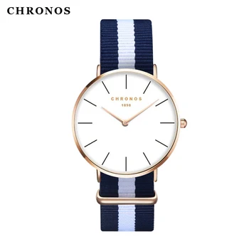 CHRONOS 1898 Watches Men's Watches Rose Gold Silver ladies Fashion Dress Casual Quartz Clock Male Women Wristwatch Montre Femme