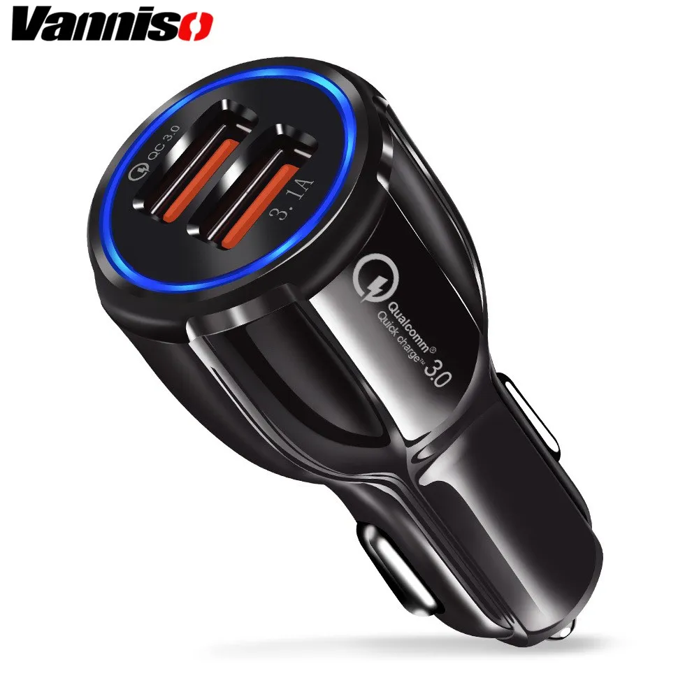 

5V 3.1A QC3.0 Dual USB Quick Charger for Samsung s9 Xiaomi Type C iphone XS MAX Tablet mobile phone Quick Charger Micro Usb