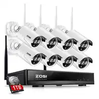 ZOSI 1 TB HDD 8CH CCTV Systeem Draadloze 1080 P HDMI NVR 1.3MP 960 P WIFI IP Camera CCTV Home security System Surveillance Kits
