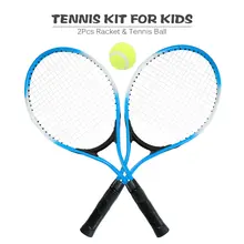 2 шт. Высокое качество Детские для тенниса ракетка тренировочная ракетка с 1 теннисным мячом и крышкой сумка для детей Молодежные Детские теннисные ракетки