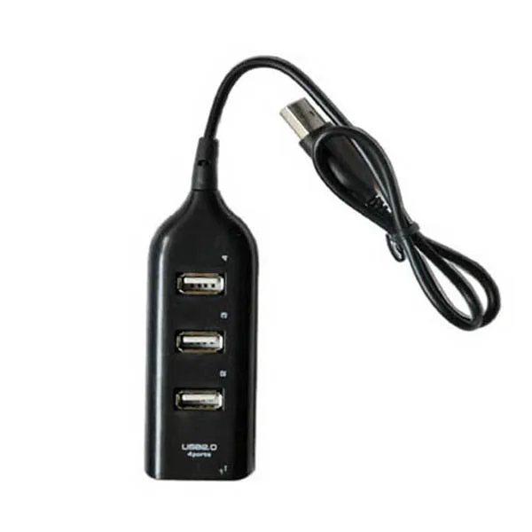 HIPERDEAL USB 2,0 Hi-speed 4-портовый разветвитель концентратор адаптер для ПК компьютер Ноутбук совместно используемое устройство черный и белый цвет QIY19 D23