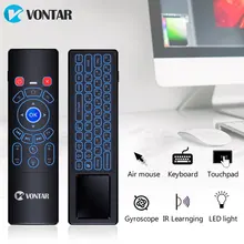 2 4G T6 Air mouse English Version with backlit Wireless font b Keyboard b font touchpad