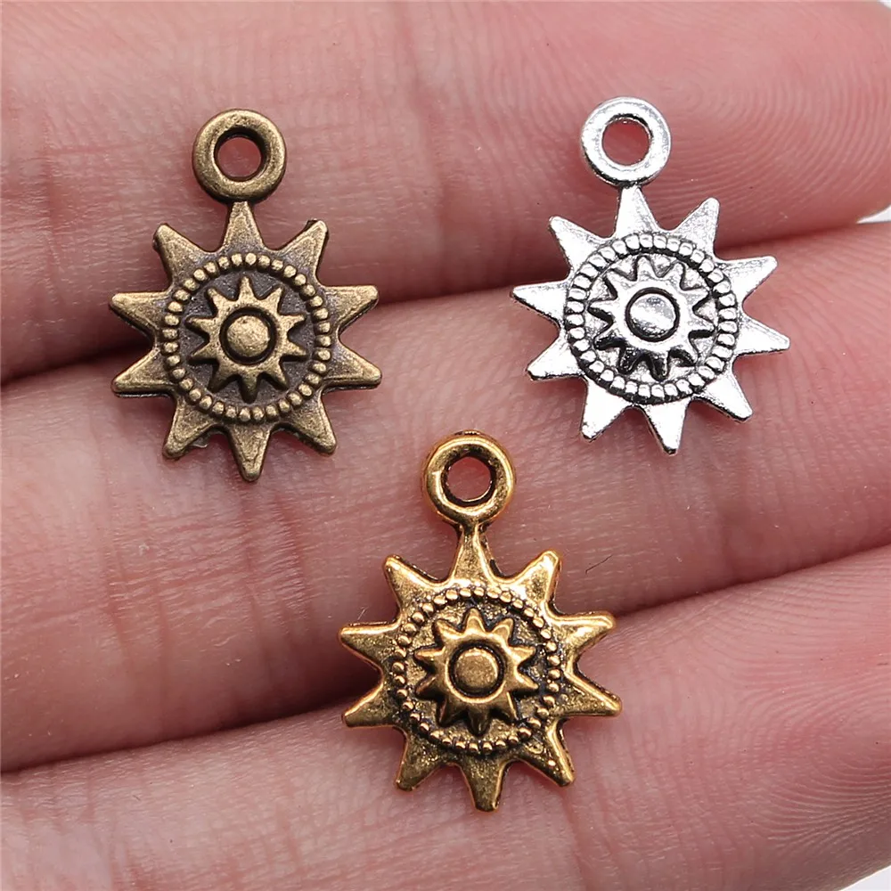 WYSIWYG 10pcs 28x25mm 3 Colors Sun Charms Sun Pendant Charms For Jewelry  Making - AliExpress