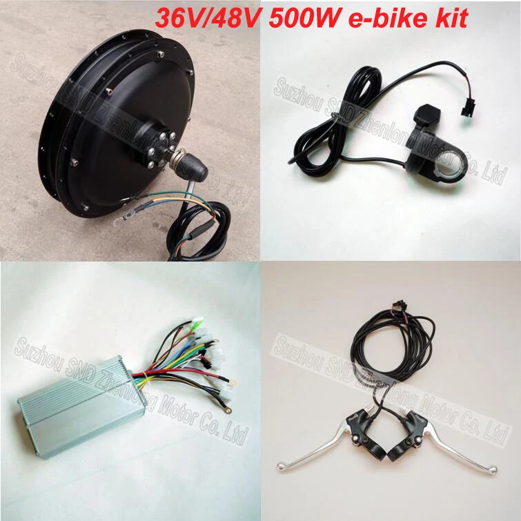 Clearance ZL MOTOR Bicycle conversion kit 500w 48V brushless dc motor and BLDC sine wave controller G-S044 0