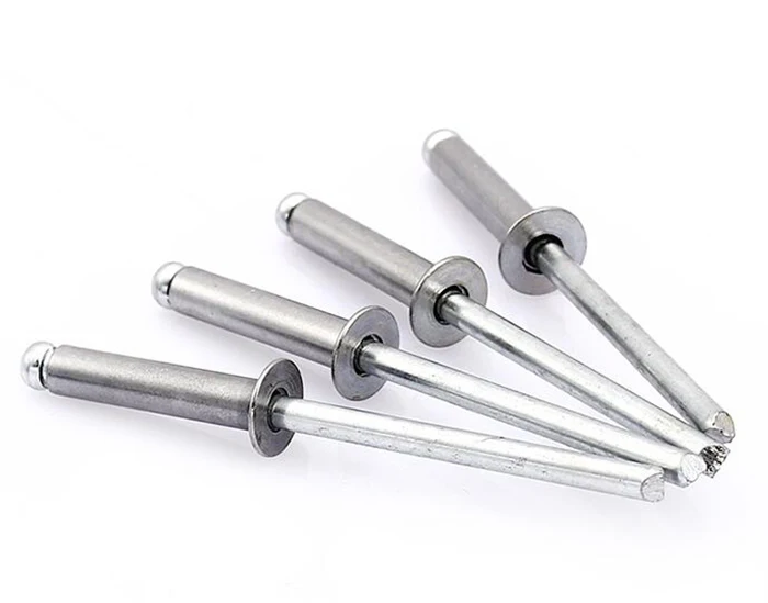 100pcs Countersunk Head Aluminum Blind Rivets Decorating Nails Flat