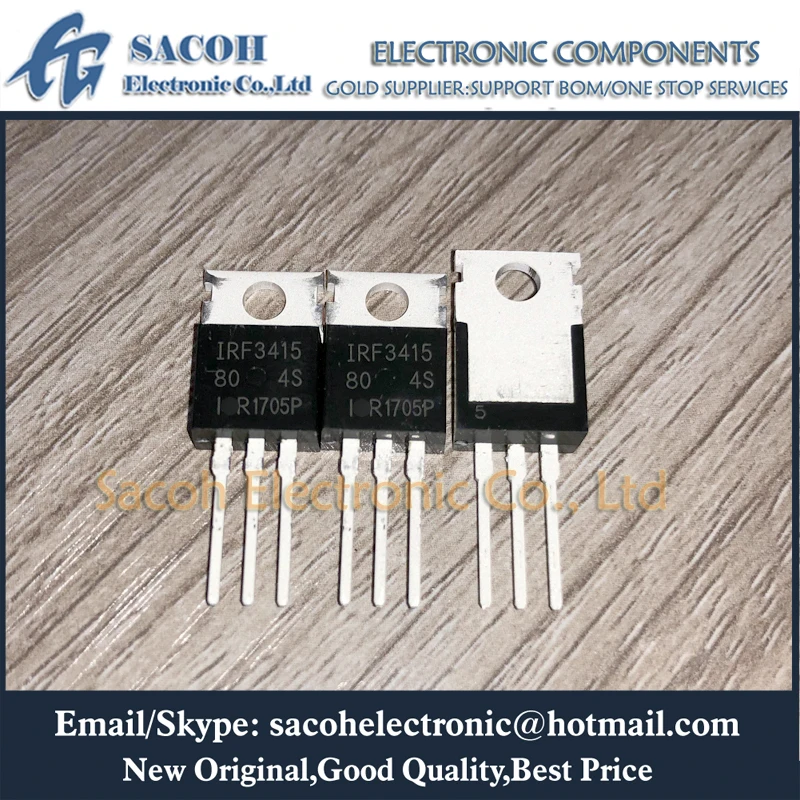 

Free Shipping 10Pcs IRF3415PBF IRF3415 IRF3415L TO-220 45A 150V Power MOSFET