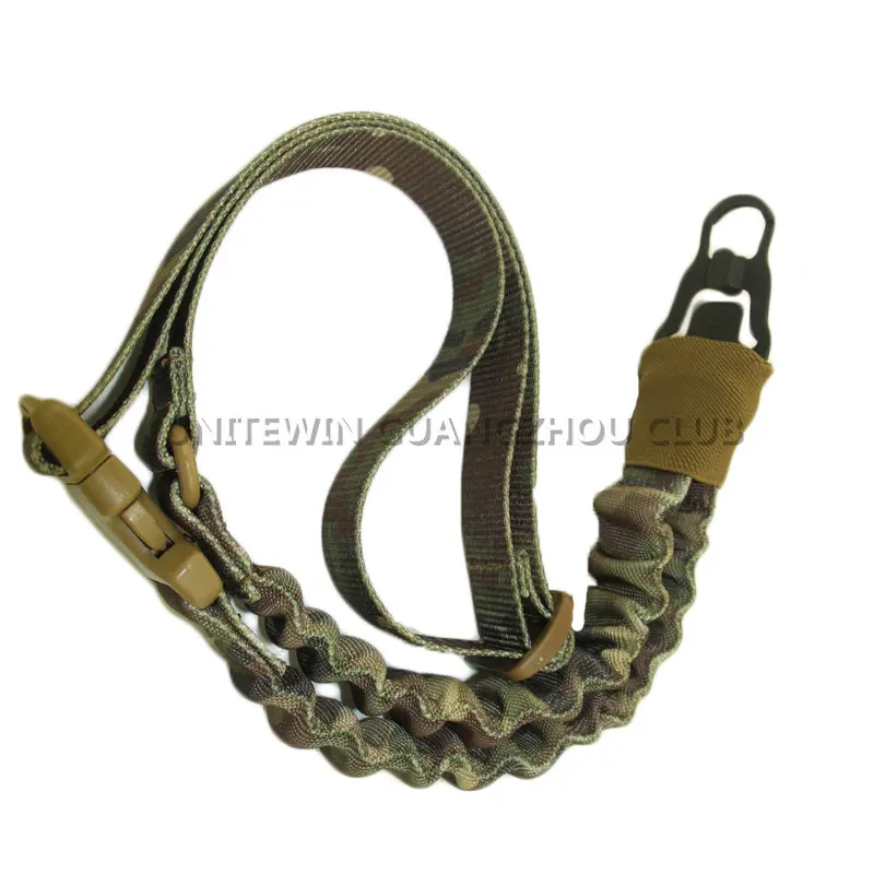 

Adjustable Nylon Tactical Bungee Rifle Gun Sling Strap System Outdoor Military Army Protective One Point Gun Strap Shipping