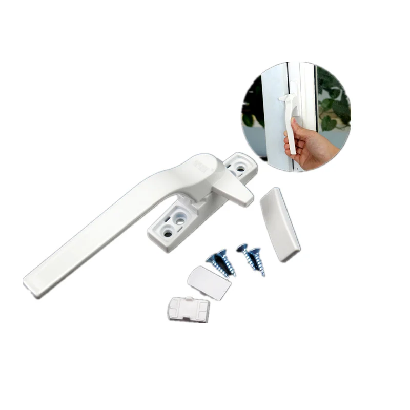 Plastic Steel Window Handle with Lock for Double Glazing Aluminum Alloy Door Handle Window Lock Handle Door Latch for Window afbeelding