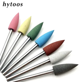 

HYTOOS 6*16mm Cone Silicone Pedicure Drill Bit 3/32" Rotary Burr Bits For Manicure Drill Accessories Foot Polishing Tools-G0616K