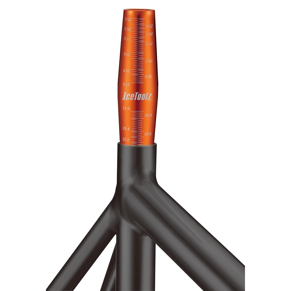 IceToolz E325 сиденье трубчатый манометр 25,0~ 31,8 мм/велосипед велосипедный держатель для телефона инструмент с зубчиками для быстрой проверки диаметра трубки сиденья