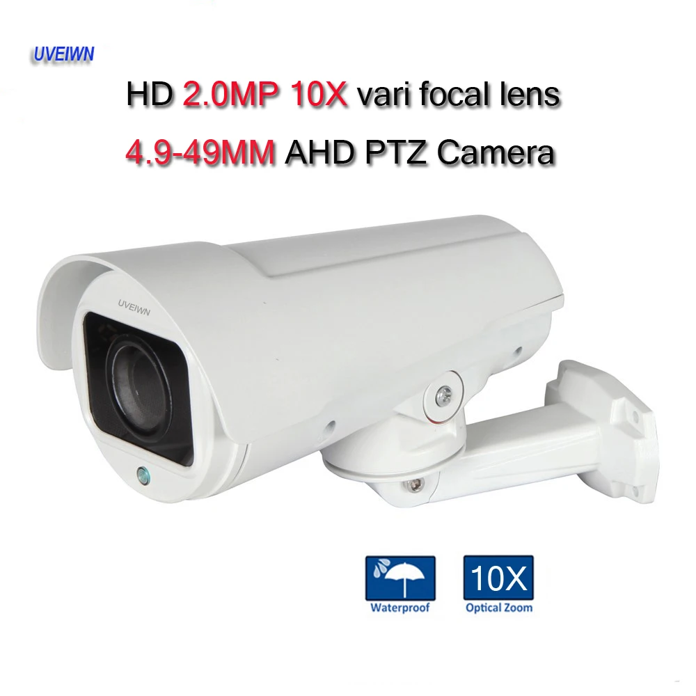 

UVEIWN 10X Motorized Zoom Lens Full HD 1080P 2.0MP AHD Color IR PTZ Bullet Camera 10X PTZ AHD2.0 AHD-H PTZ Bullet Camera