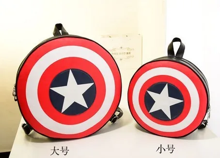 Marvels Мстители Капитан Америка щит рюкзак сумка студенческая сумка круглые концы агенты Щ. И. Т. Д