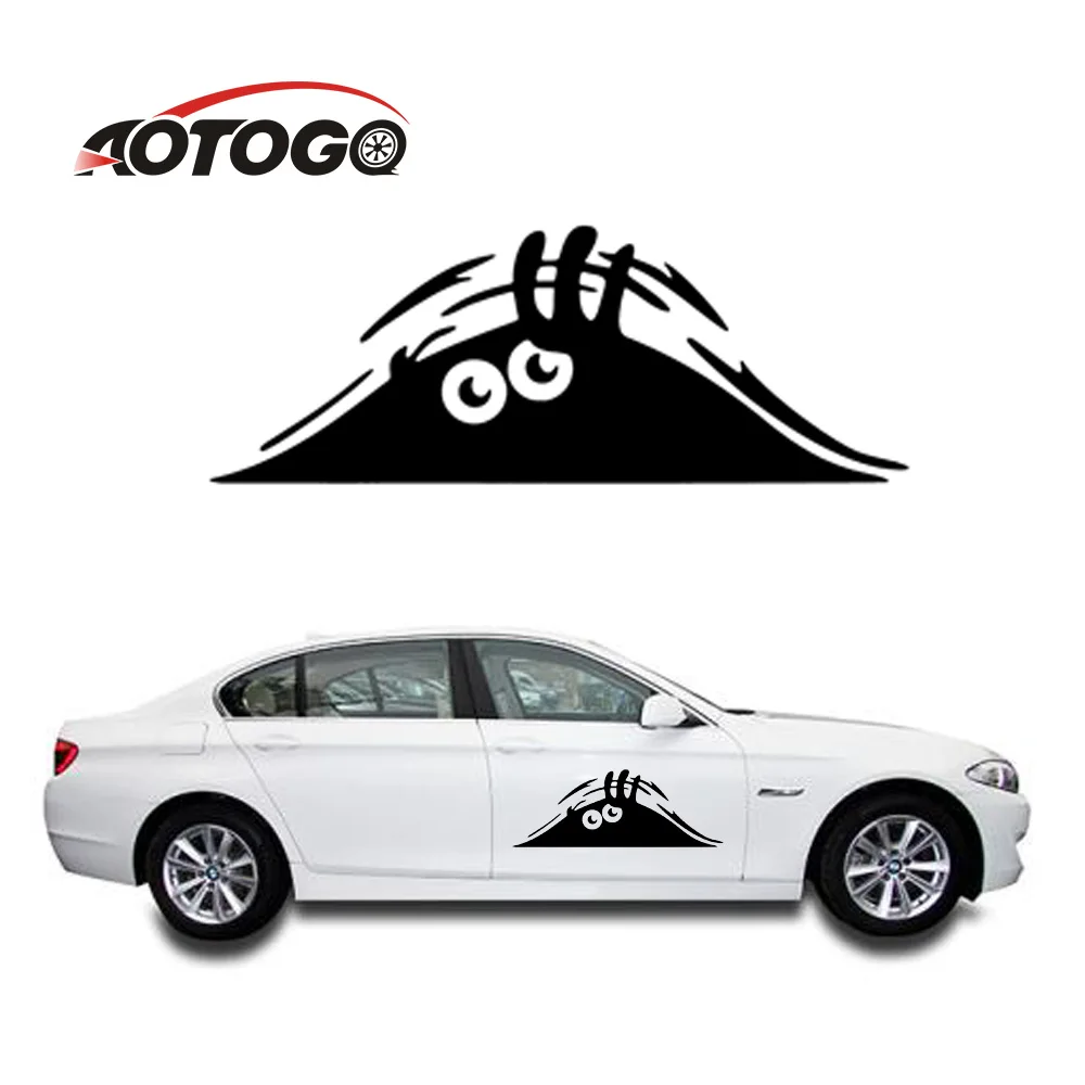 автотовары наклейка на авто 1 шт. Авто наклейки с монстрами стены окна стикер Peeking