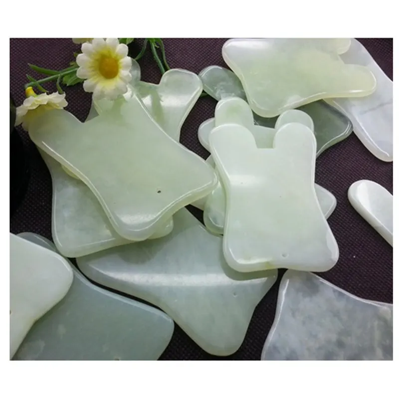 Массажная доска Guasha из нефрита Gua Sha для лица традиционный китайский