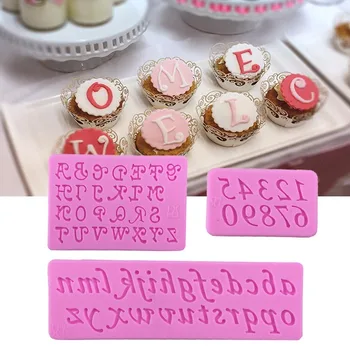 

Capital and Small English Letters Numbers Fondant Cake Mold Chocolate for the Kitchen Sugarcraft Decoration DIY Gif